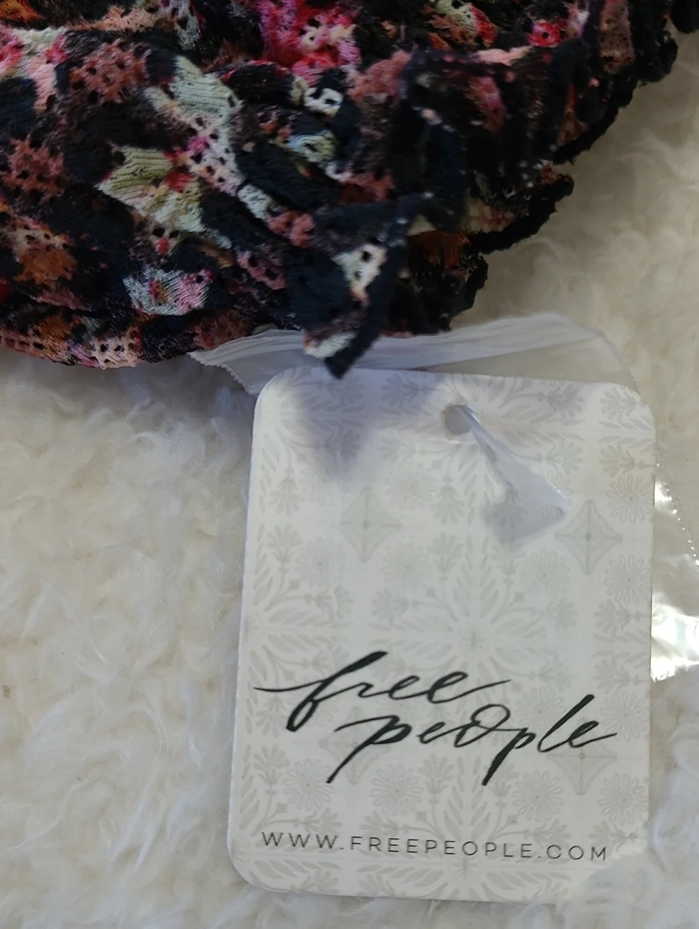 NEW Free People Peasant Top Stretch Flowy Puff Short Sleeve Fits M-L